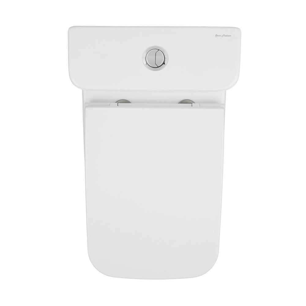 Swiss Madison Carre One-Piece Square Toilet Dual-Flush 1.1/1.6 gpf