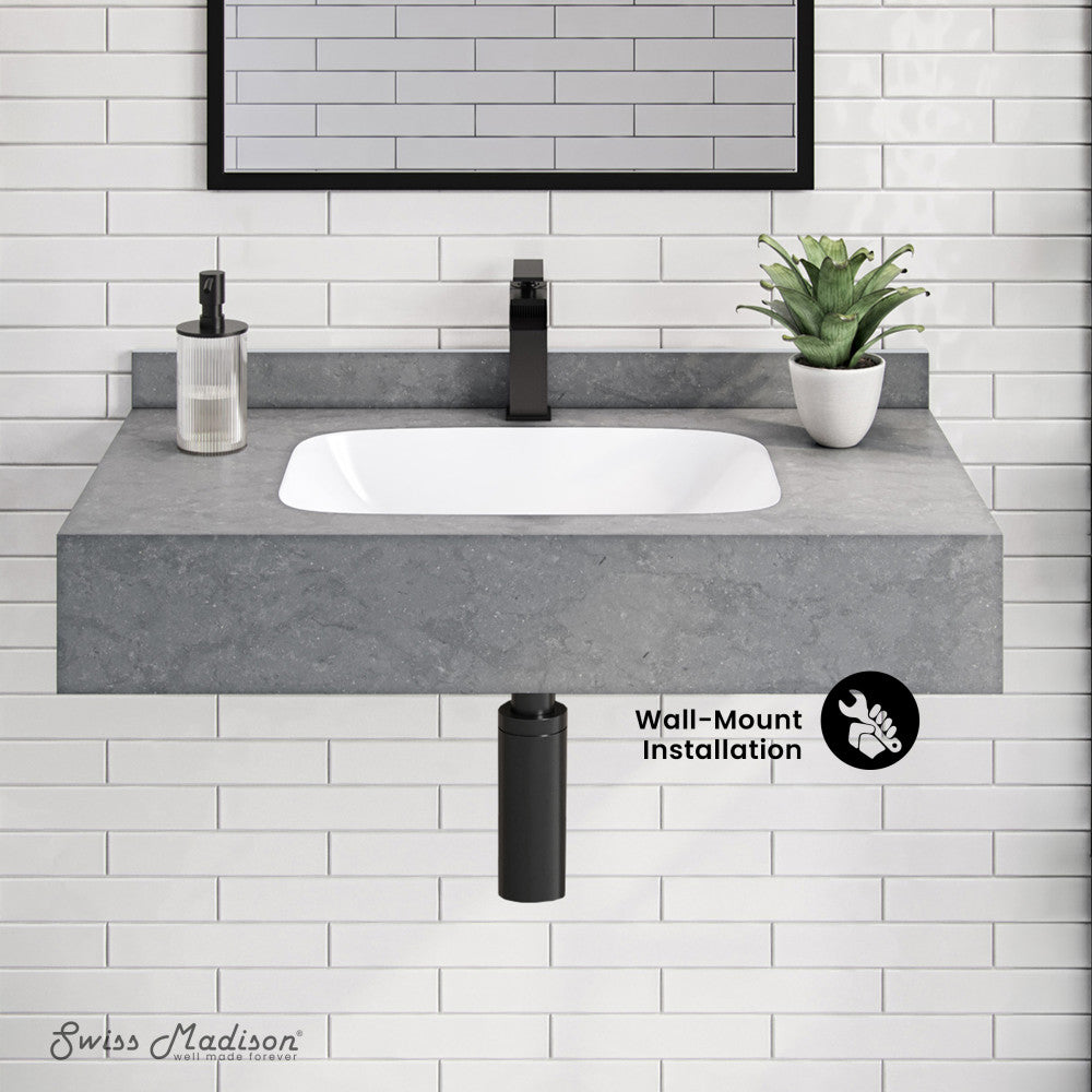 Swiss Madison Avancer 36'' Wall Mount Sink In Charcoal Grey