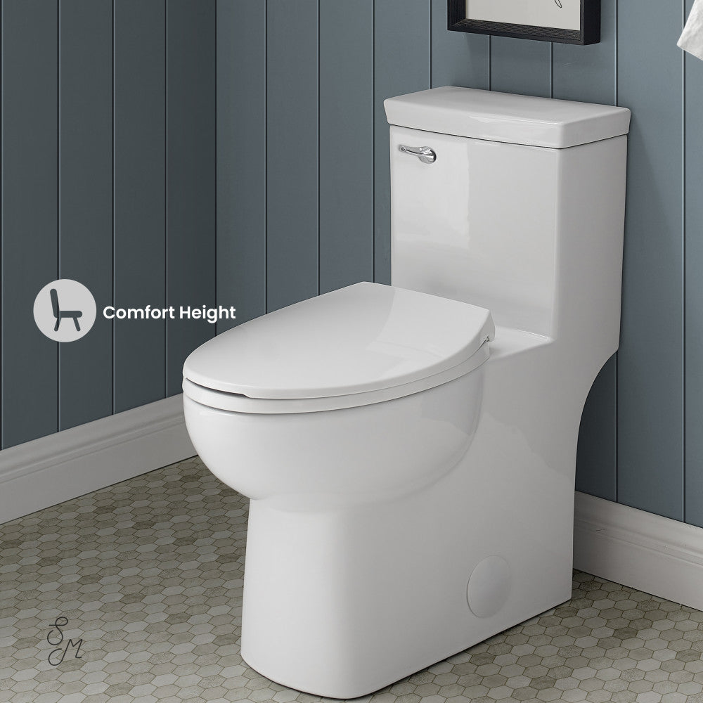 Swiss Madison Classe One-Piece Toilet with Front Flush Handle 1.28 gpf