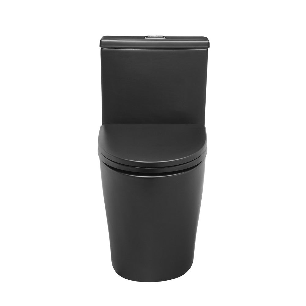 Swiss Madison Dreux One Piece Elongated Dual Flush Toilet with 0.95/1.26 GPF in Matte Black