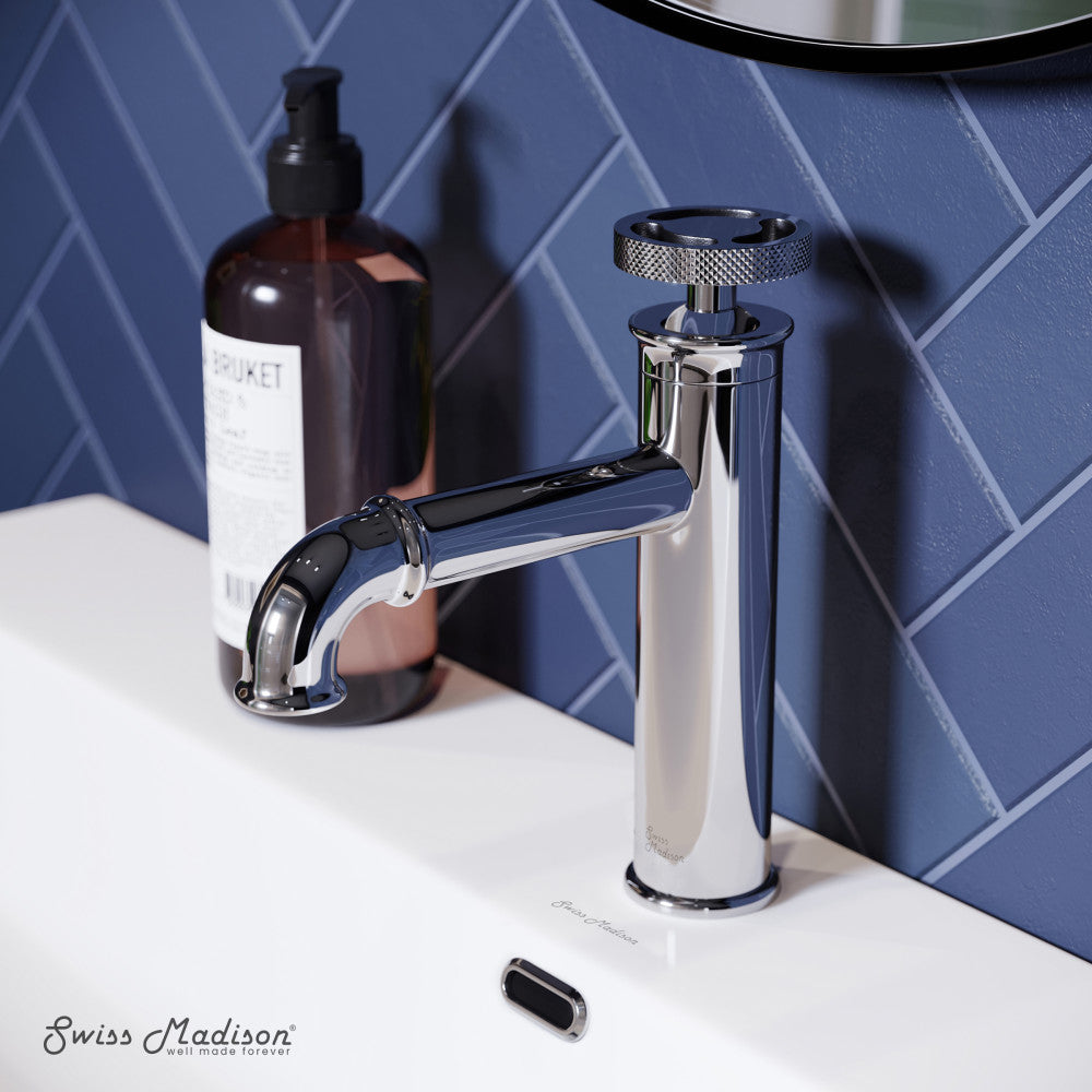 Swiss Madison Avallon Single Hole, Single-Handle Wheel, Bathroom Faucet in Chrome