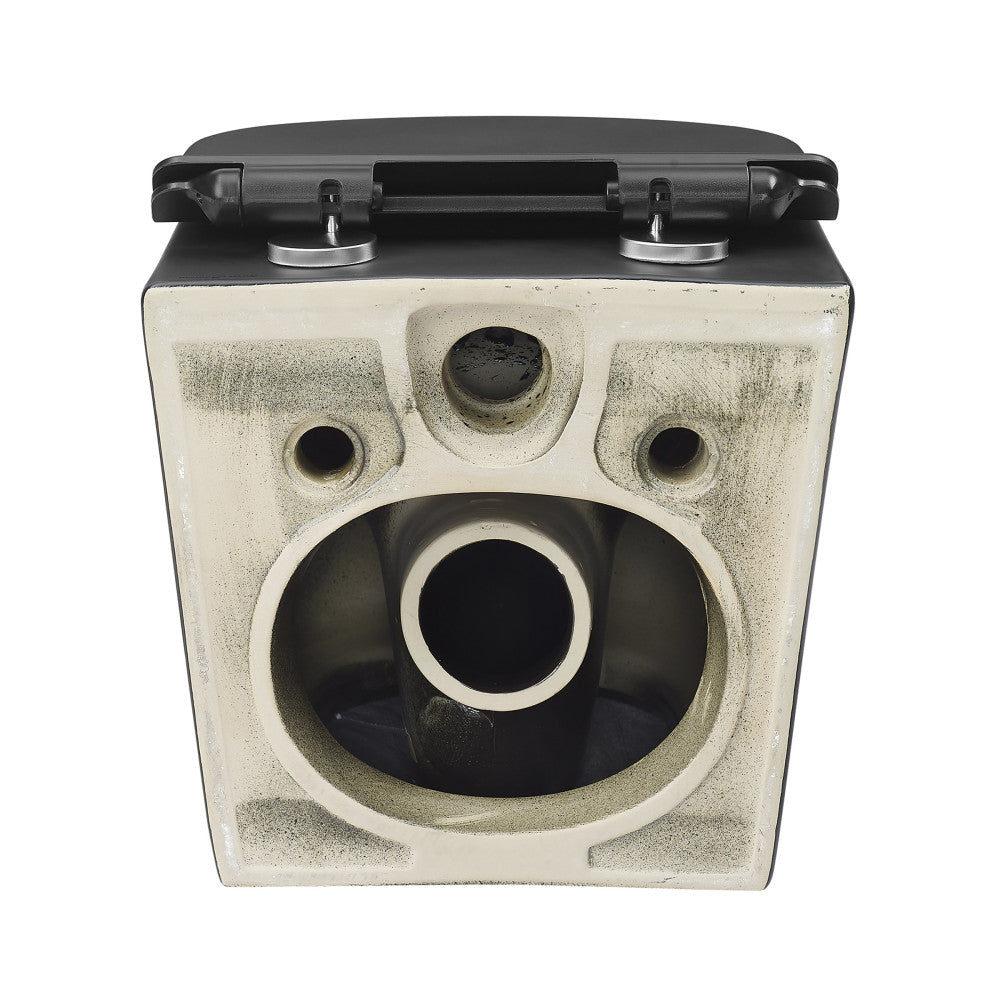 Swiss Madison Calice Wall-Hung Round Toilet Bowl in Matte Black