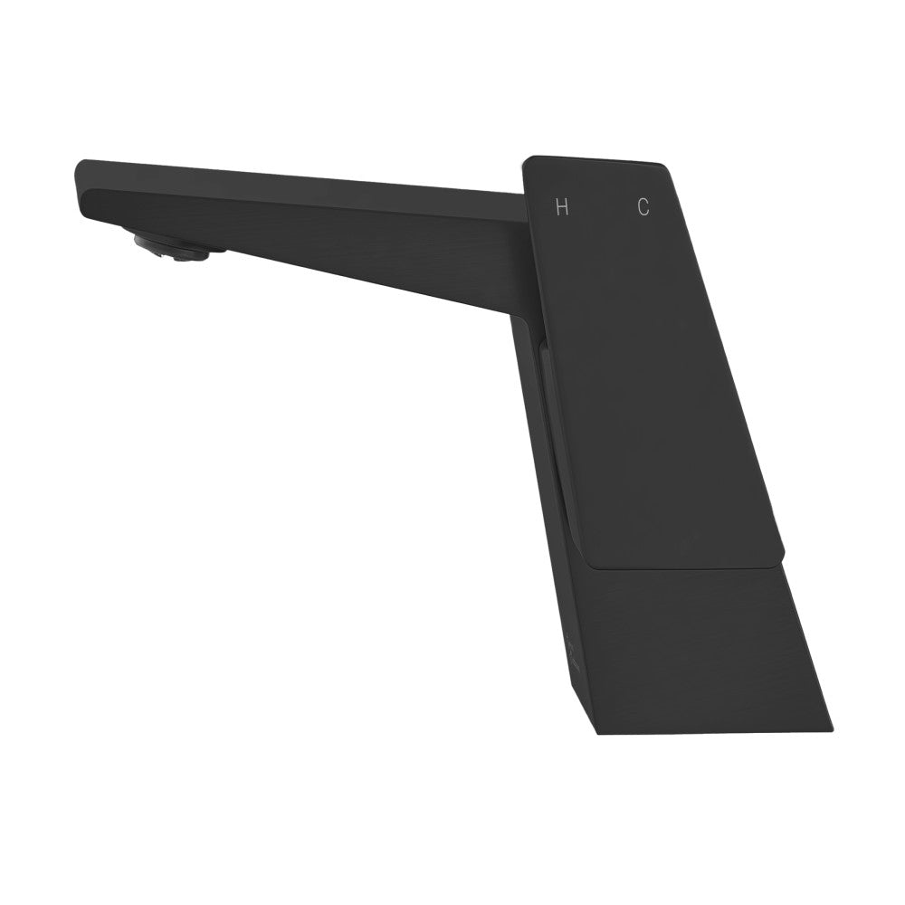 Swiss Madison Carre Single Hole, Single-Handle, Bathroom Faucet in Matte Black