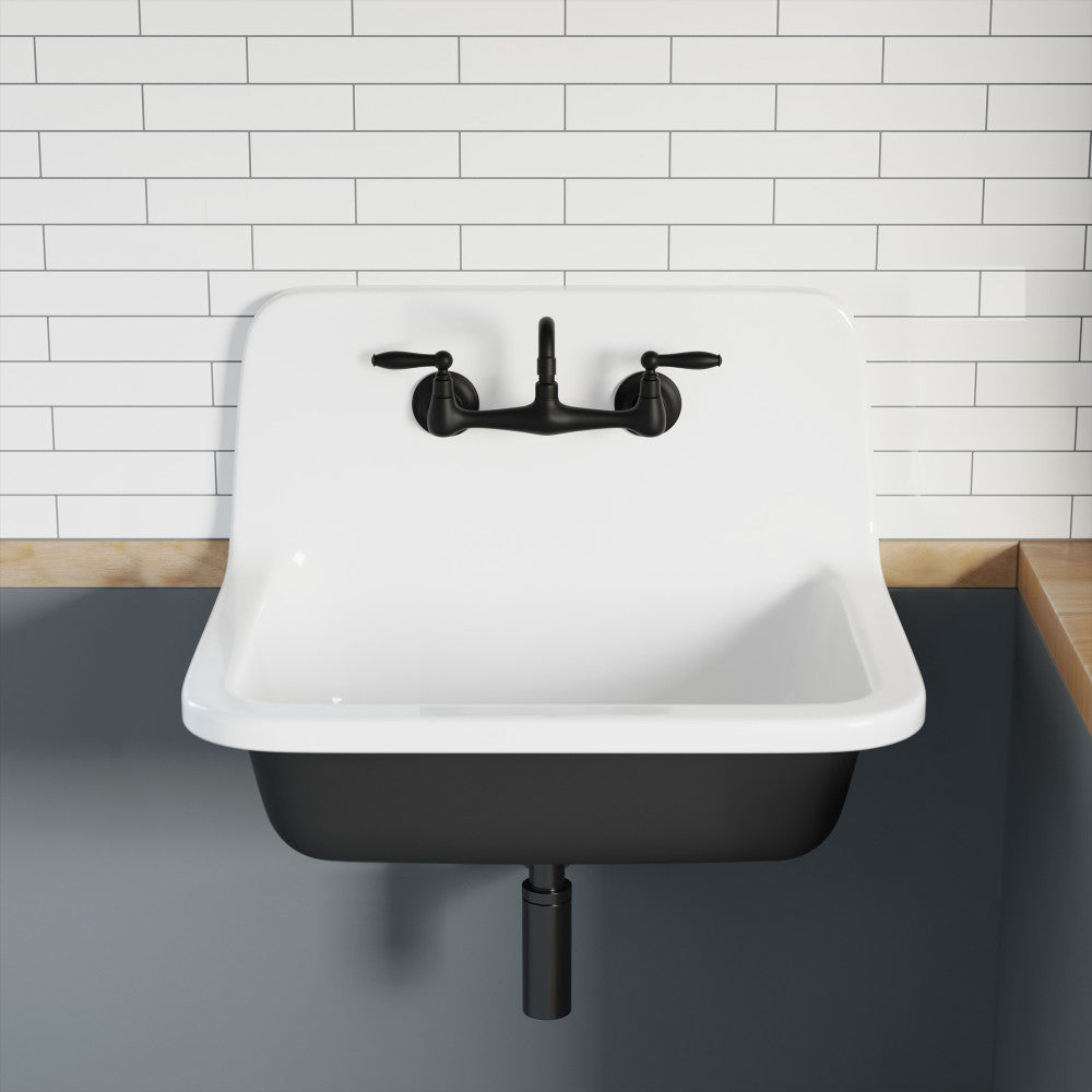 Swiss Madison Loire Wall-Mounted Faucet in Matte Black