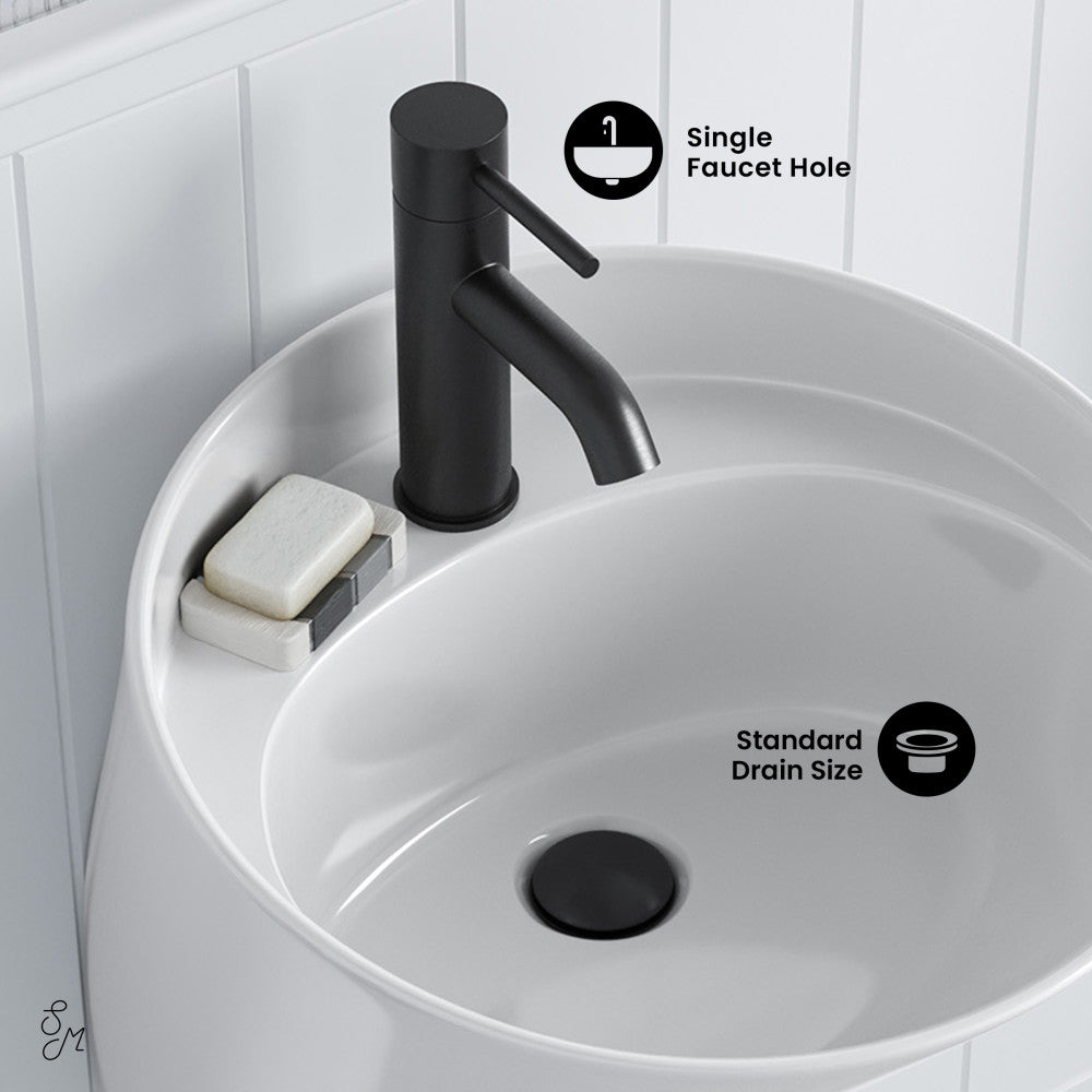 Swiss Madison Calice 18" Wall-Mount Bathroom Sink