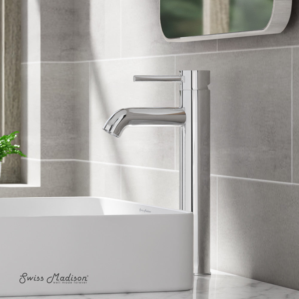 Swiss Madison Ivy Single Hole, Single-Handle, High Arc Bathroom Faucet in Chrome