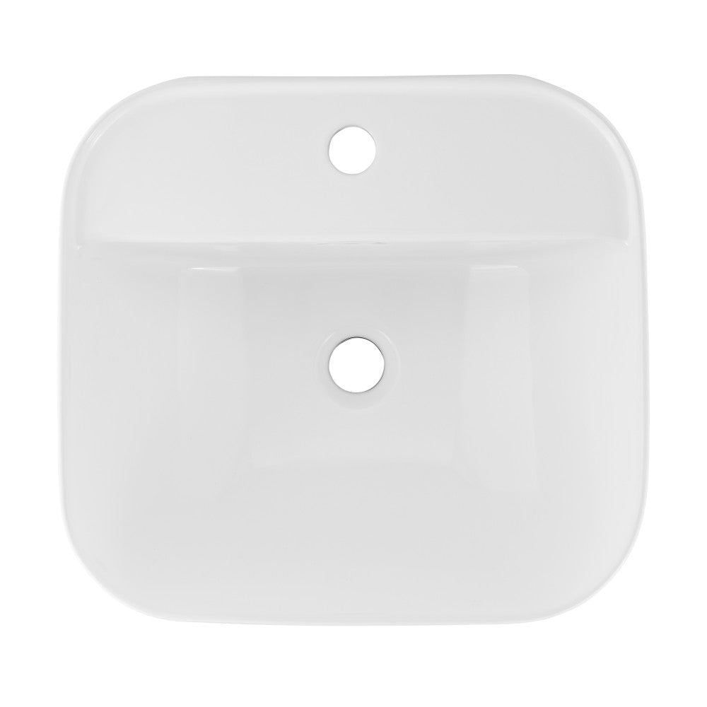 Swiss Madison Carre 17.5" Wall-Mount Bathroom Sink