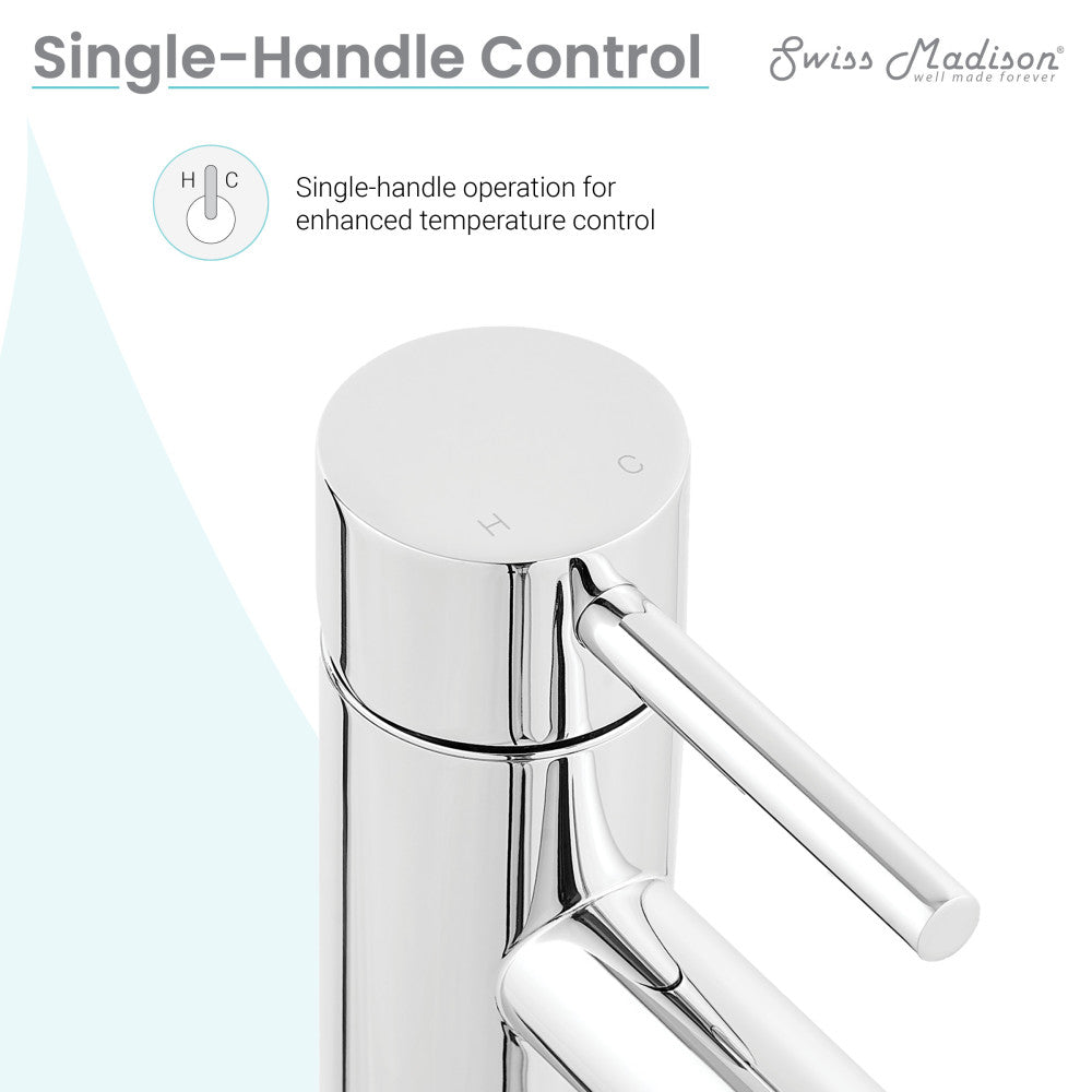 Swiss Madison Ivy Single Hole, Single-Handle, Bathroom Faucet in Chrome