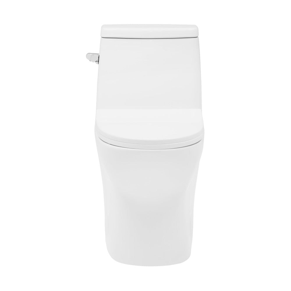 Swiss Madison Ivy One-Piece Elongated Toilet Left Side Flush, 10" Rough-In 1.28 gpf