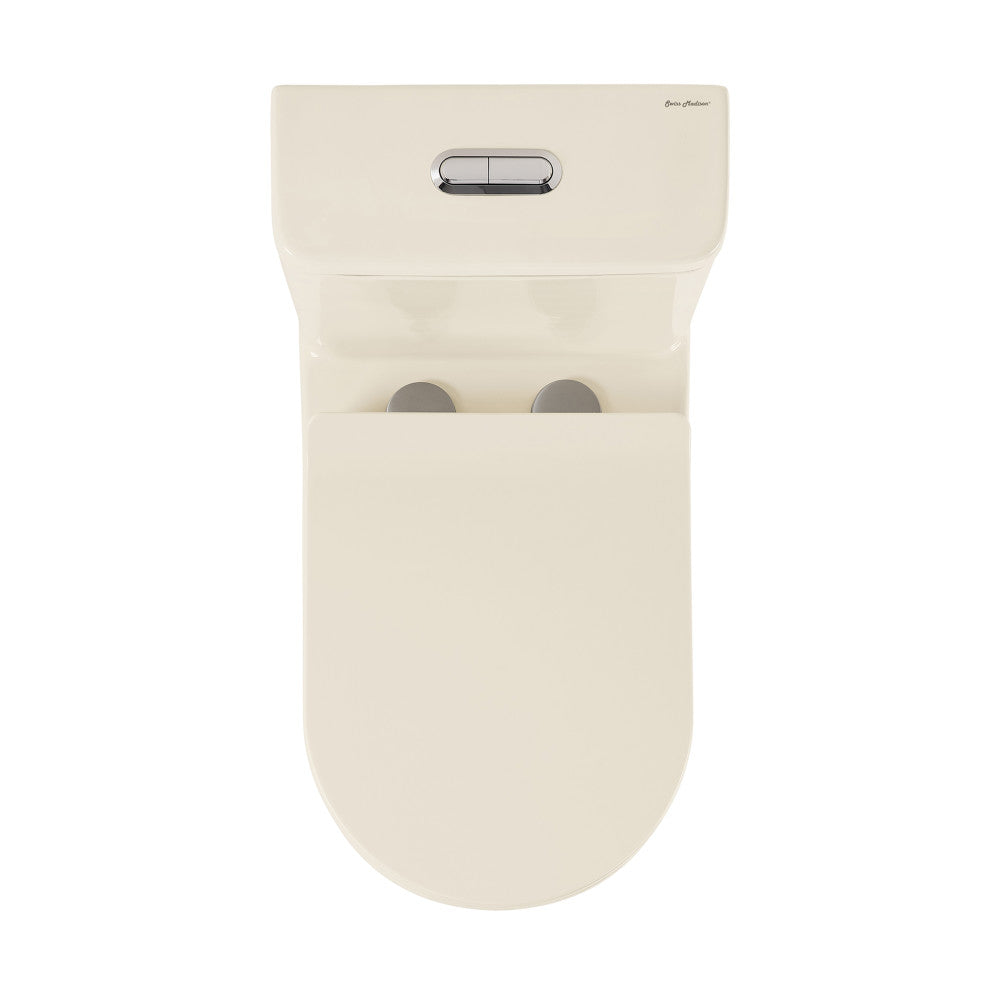 Swiss Madison Burdon One Piece Elongated Toilet Dual Flush 1.1/1.6 gpf in Bisque
