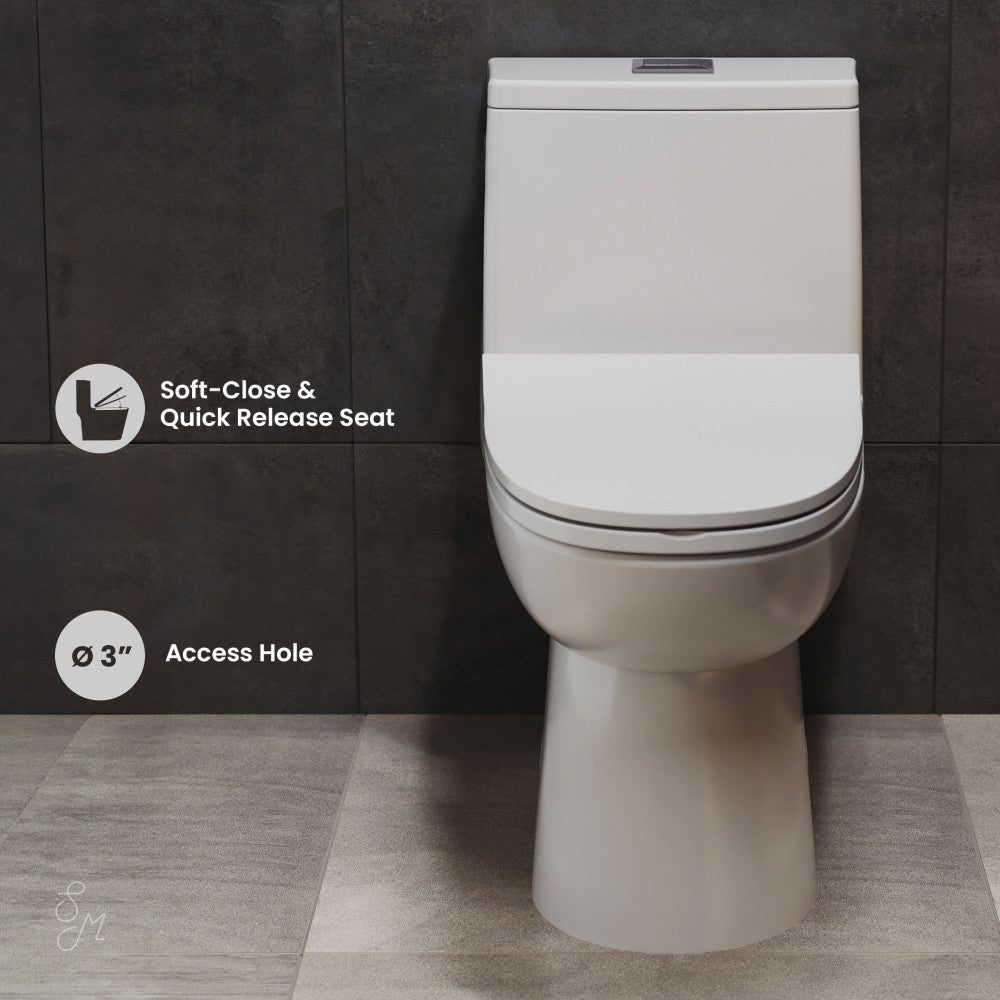 Swiss Madison Daxton One-Piece Elongated Dual-Flush Toilet 1.1/1.6 gpf