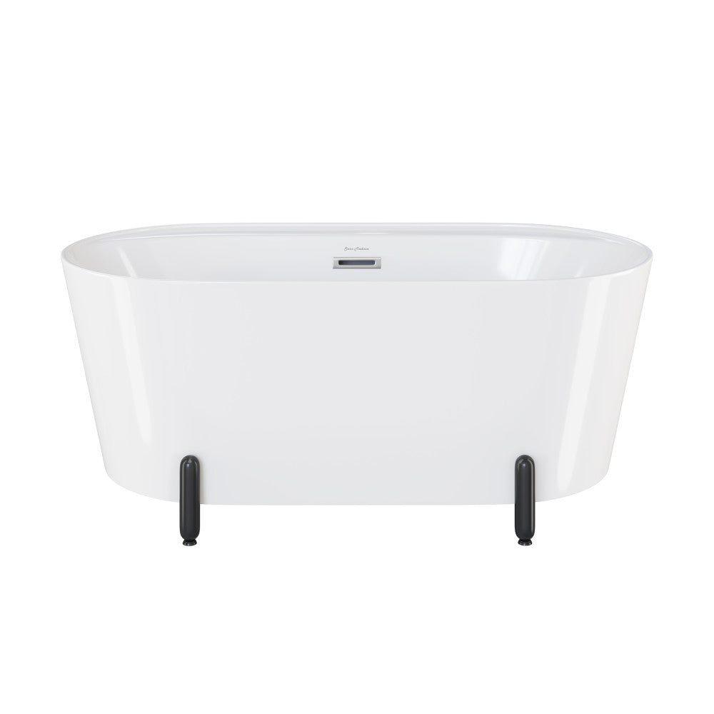 Swiss Madison Monaco 59" Freestanding Bathtub with Matte Black Stand