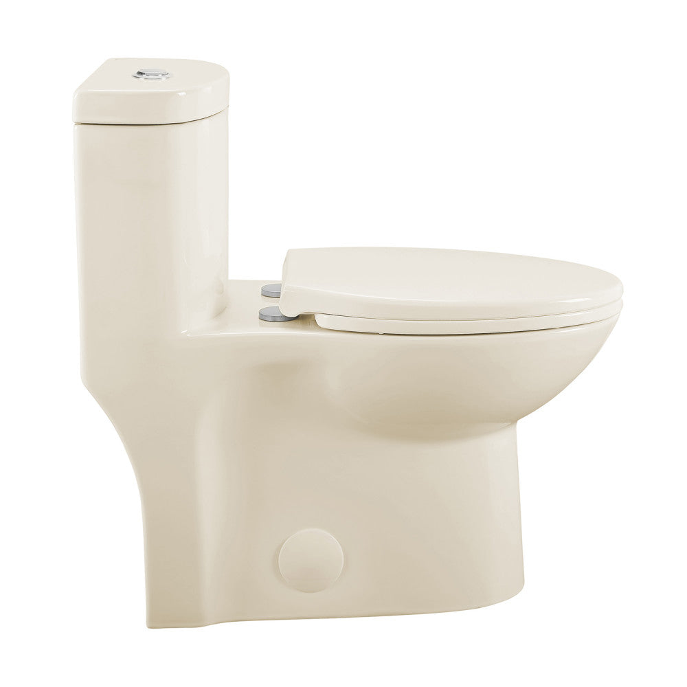 Swiss Madison Sublime One-Piece Elongated Dual-Flush Toilet in Bisque 1.1/1.6 gpf