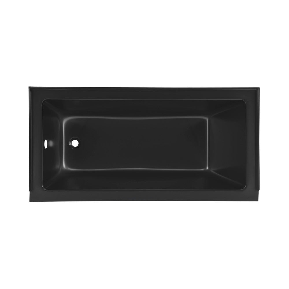 Swiss Madison Voltaire 60" x 30" Left-Hand Drain Alcove Bathtub in Matte Black