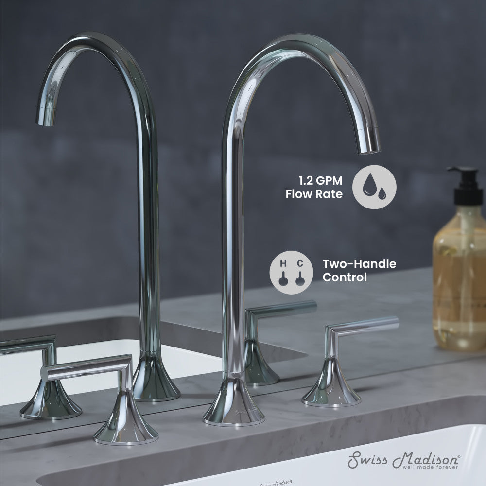 Swiss Madison Daxton 8 in. Widespread Bathroom Faucet in Chrome