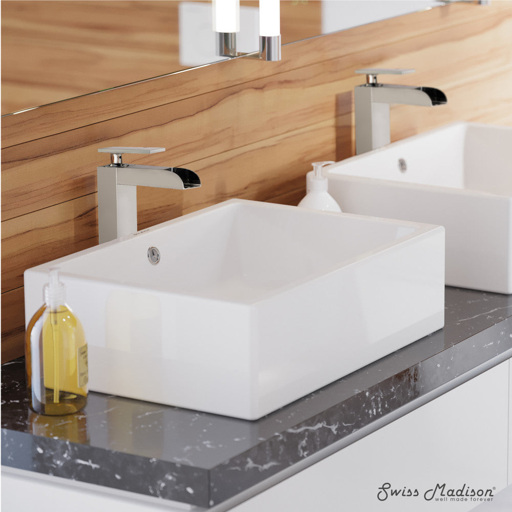 Swiss Madison Voltaire 17 Rectangle Ceramic Vessel Sink