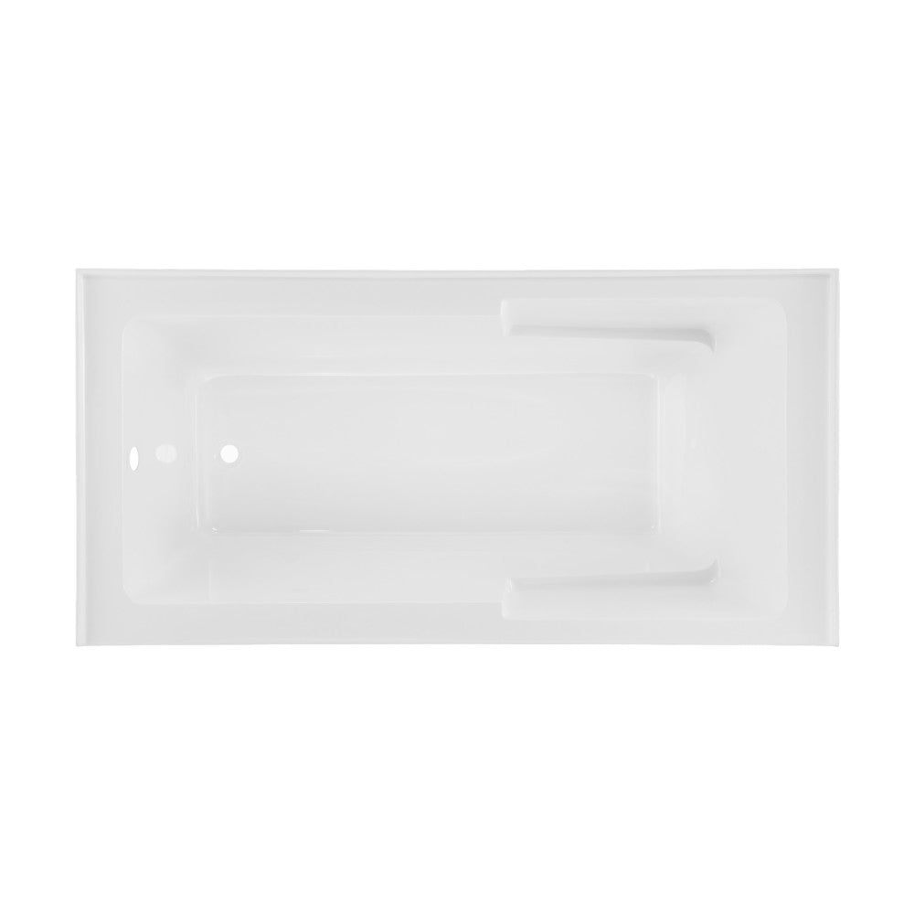 Swiss Madison Voltaire 72" x 36" Left-Hand Drain Alcove Bathtub with Apron and Armrest