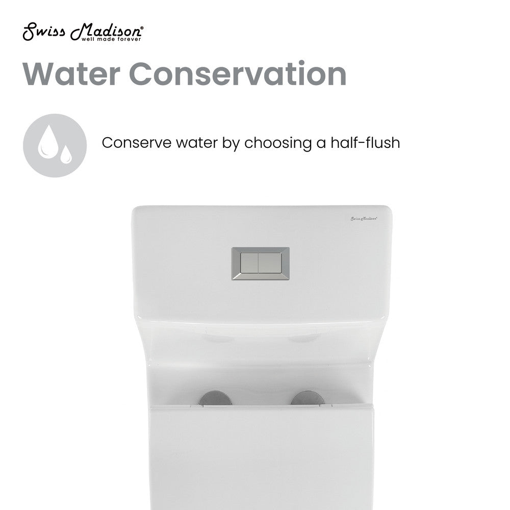 Swiss Madison Daxton One-Piece Elongated Dual-Flush Toilet 1.1/1.6 gpf