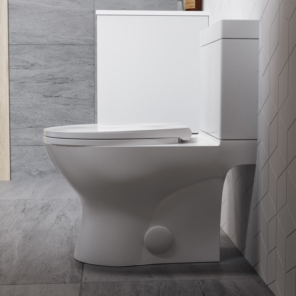 Swiss Madison Cache Two-Piece Elongated Toilet Dual-Flush 1.1/1.6 gpf