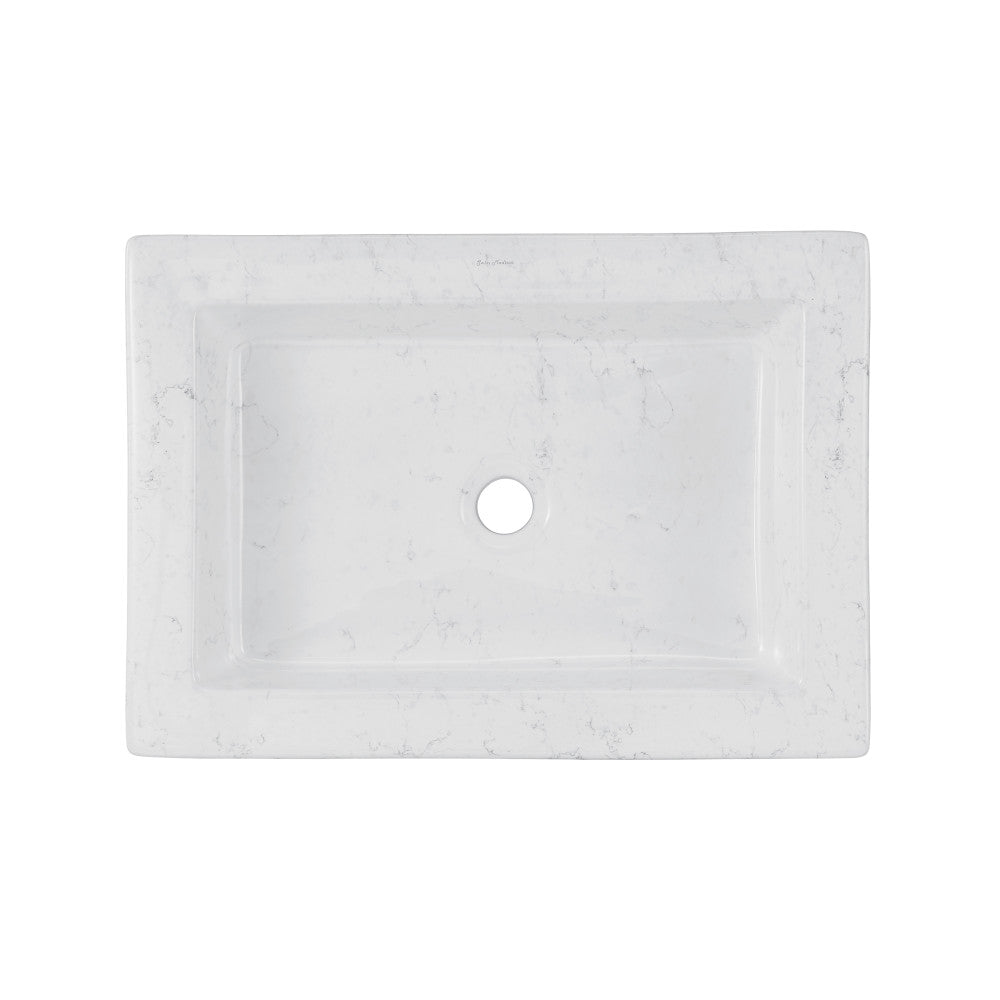 Swiss Madison Voltaire 22" Ceramic Vessel Bathroom Sink in Static White
