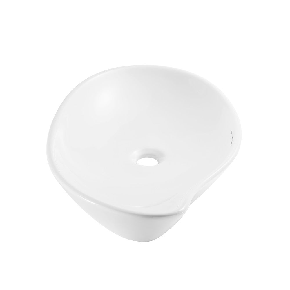 Swiss Madison Daxton Glossy White Ceramic Specialty Vessel Sink 25.5 in
