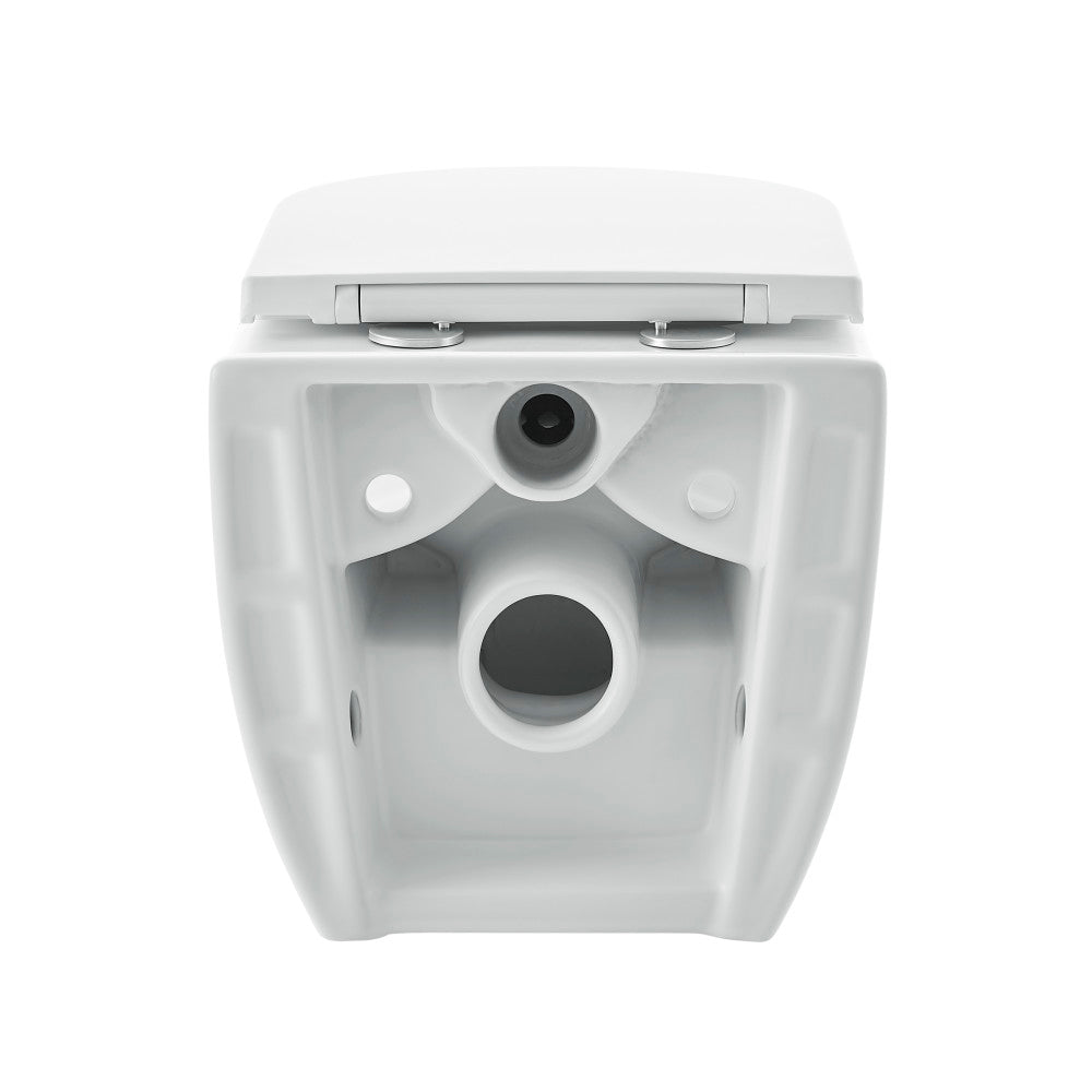Swiss Madison Swiss Madison Well Made Forever SM-WK450-01C - Ivy Wall Hung Elongated Toilet Bundle, Glossy White