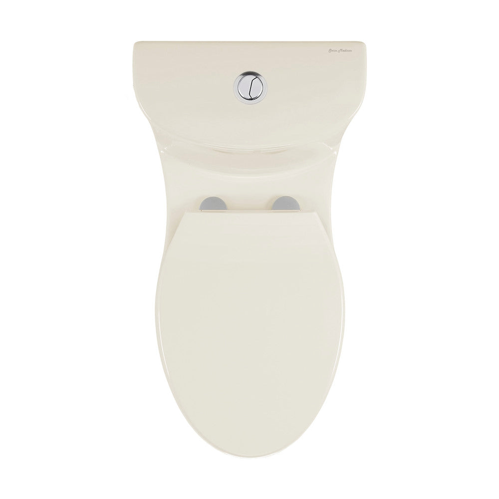 Swiss Madison Sublime One-Piece Elongated Dual-Flush Toilet in Bisque 1.1/1.6 gpf