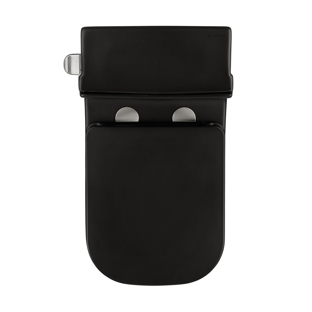 Swiss Madison Concorde One-Piece 12" Rough-in 1.28 GPF Left-Hand Flush Square Toilet in Matte Black