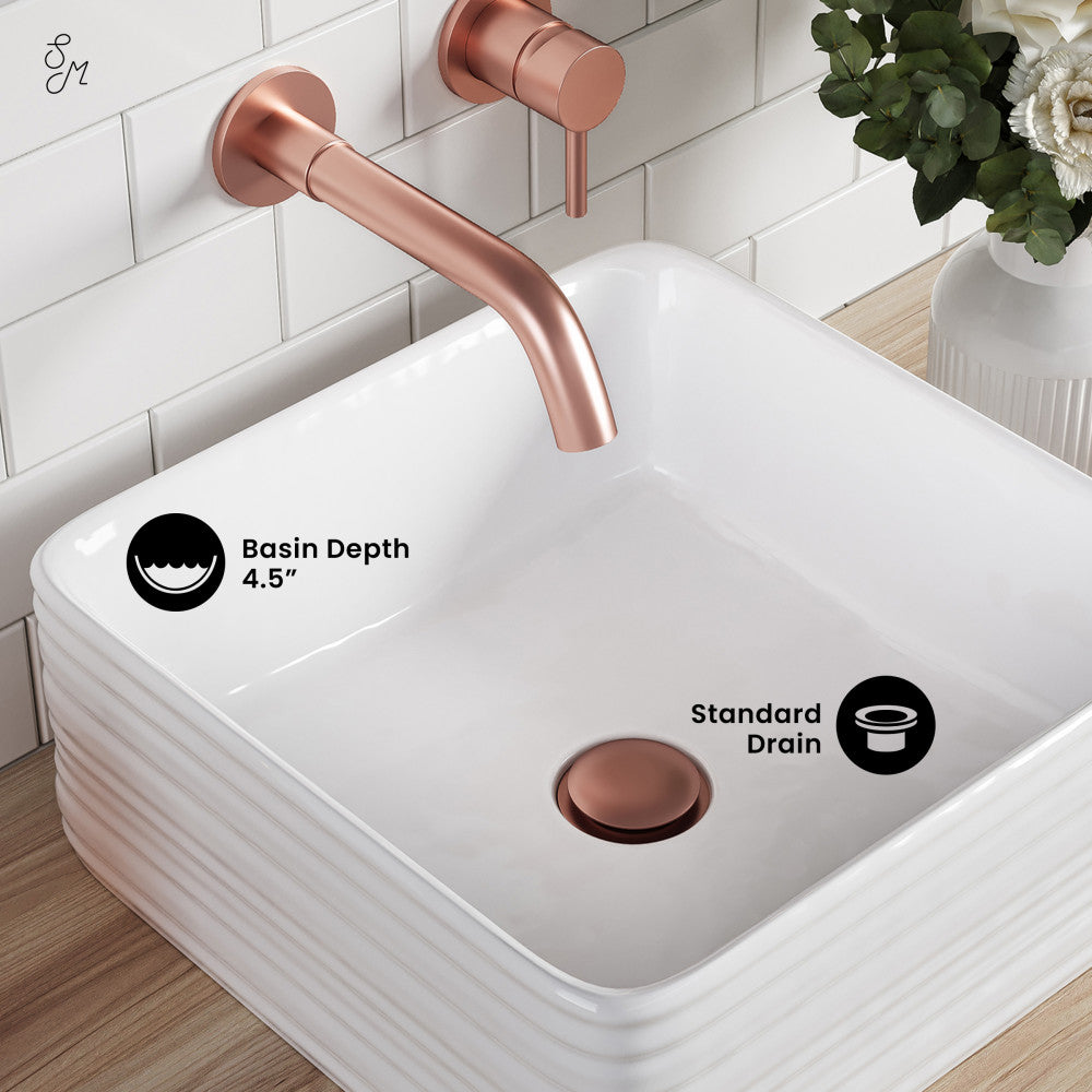 Swiss Madison Adour 14'' Vessel Sink in White