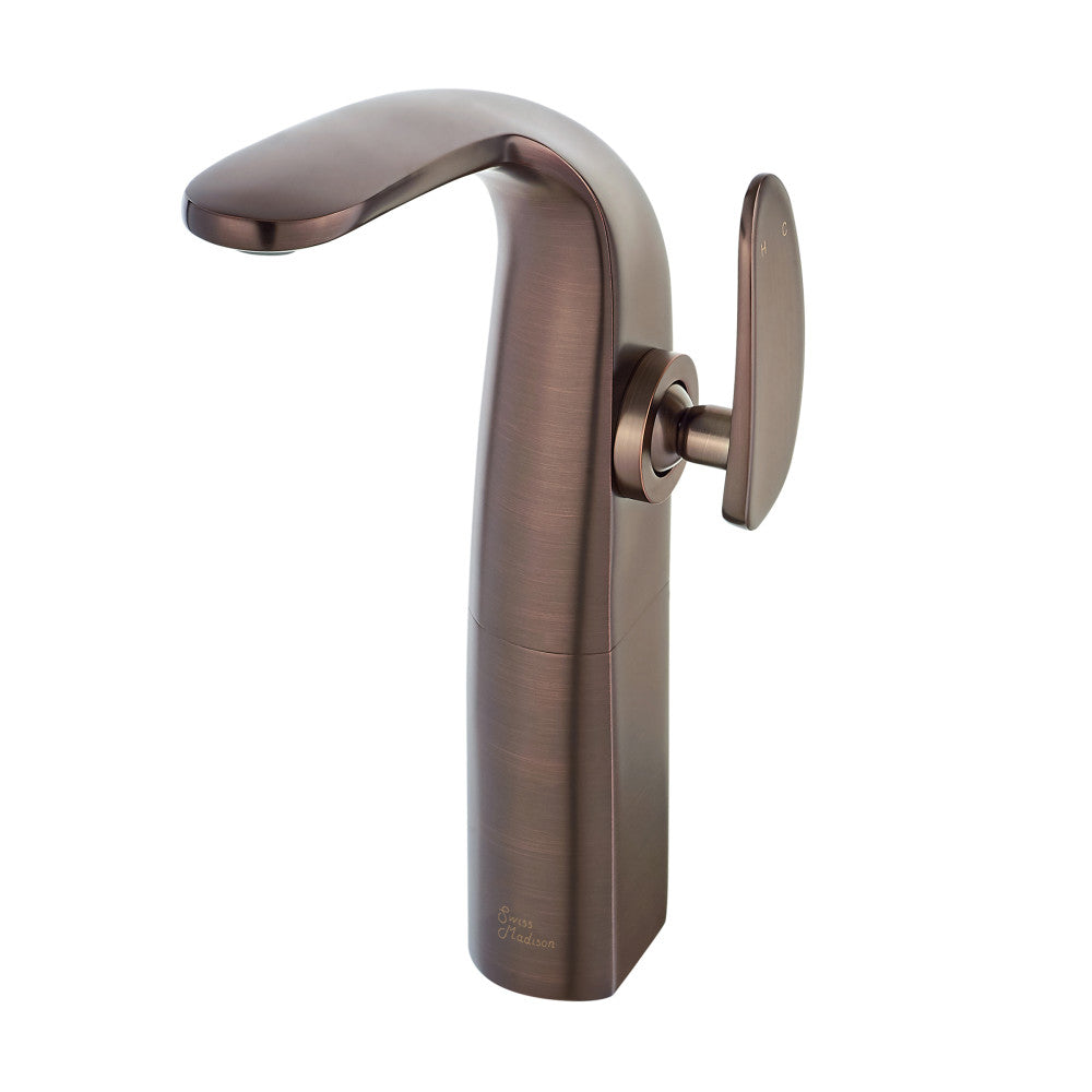 Swiss Madison Chateau Single Hole, Single-Handle, High Arc Bathroom Faucet in Oil Rubbed Bronze