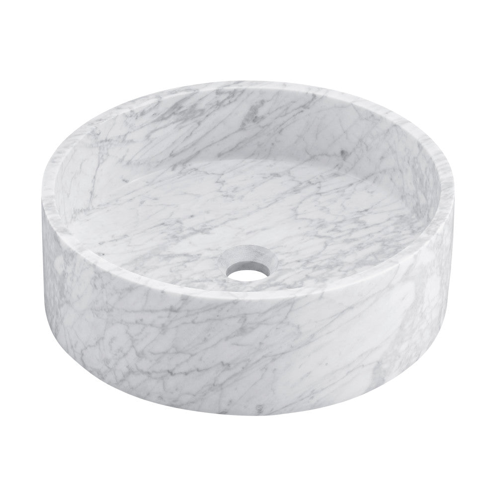Swiss Madison Monaco 17" Round Vessel Bathroom Sink in Marbled Grey