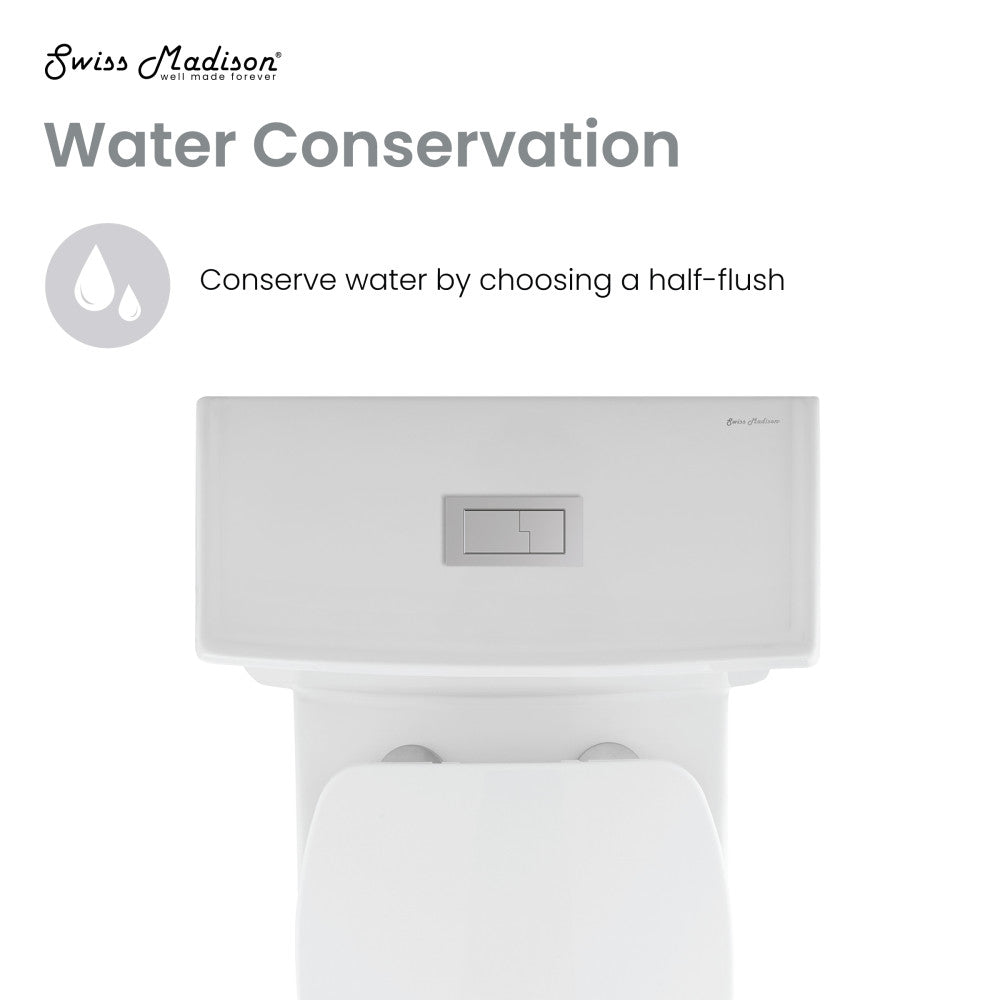 Swiss Madison Voltaire One-Piece Elongated Toilet Dual-Flush 1.1/1.6 gpf