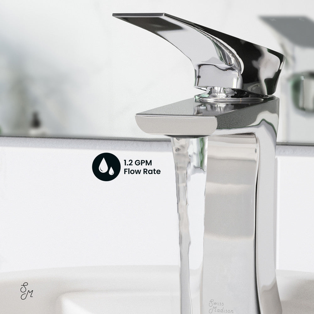 Swiss Madison Monaco Single Hole, Single-Handle, Bathroom Faucet in Chrome