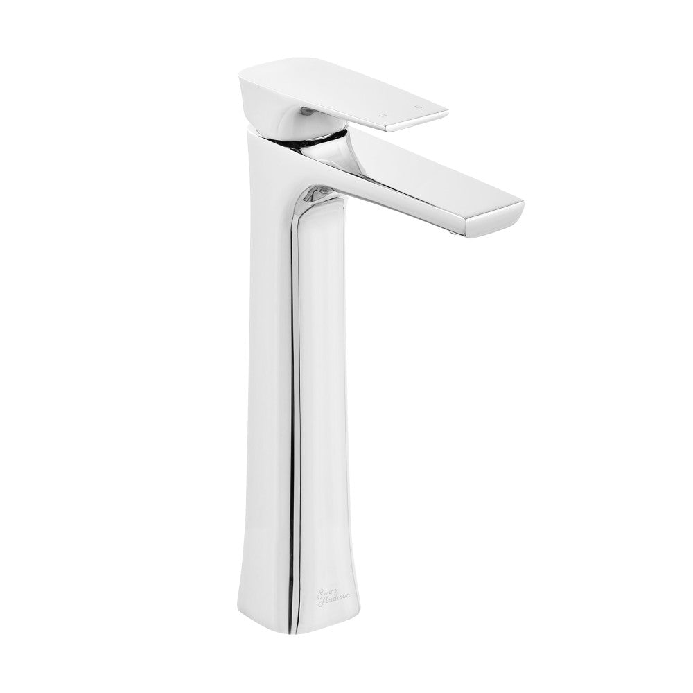 Swiss Madison Monaco Single Hole, Single-Handle, High Arc Bathroom Faucet in Chrome