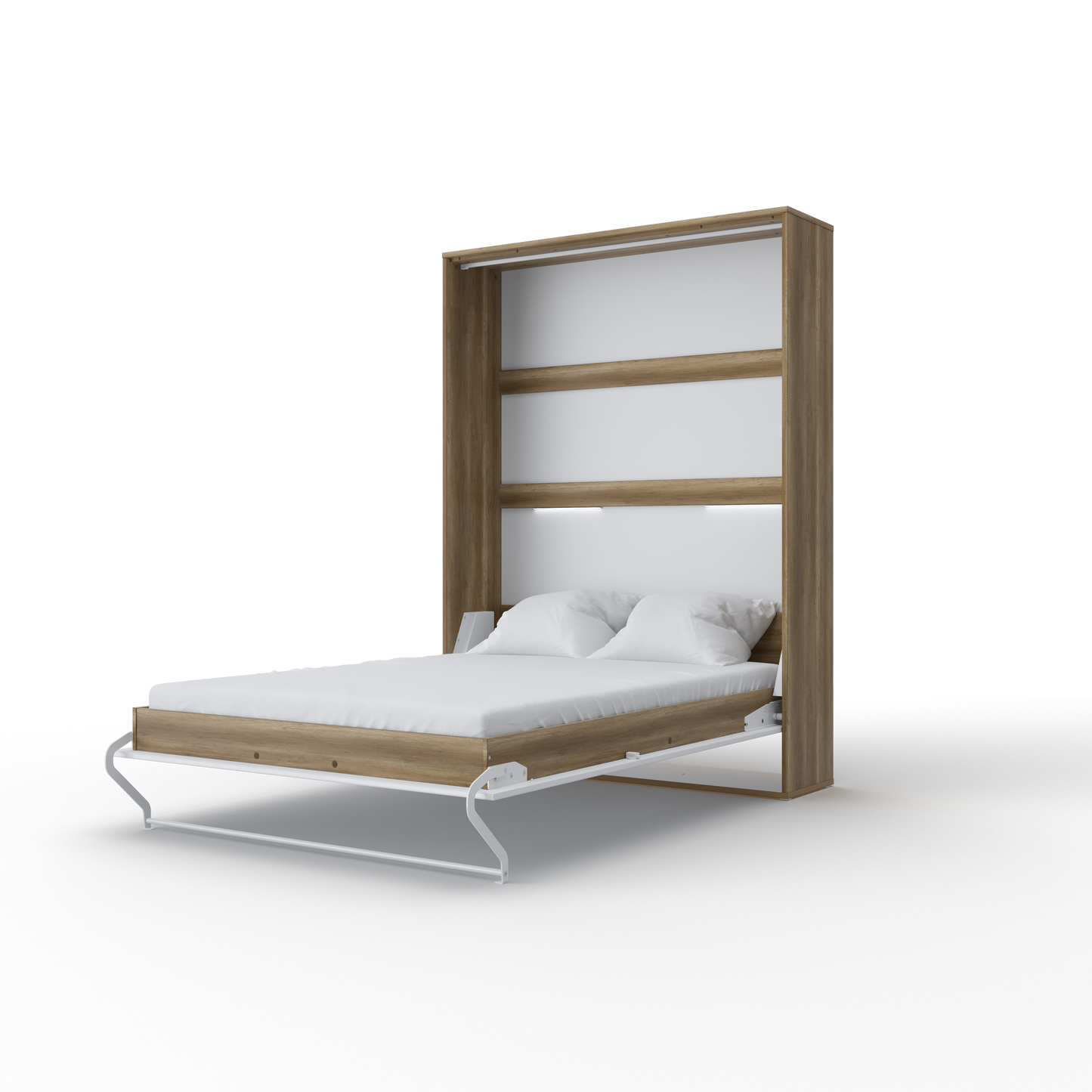 Maxima House Vertical Murphy bed Invento European FULL XL with mattress and LED included