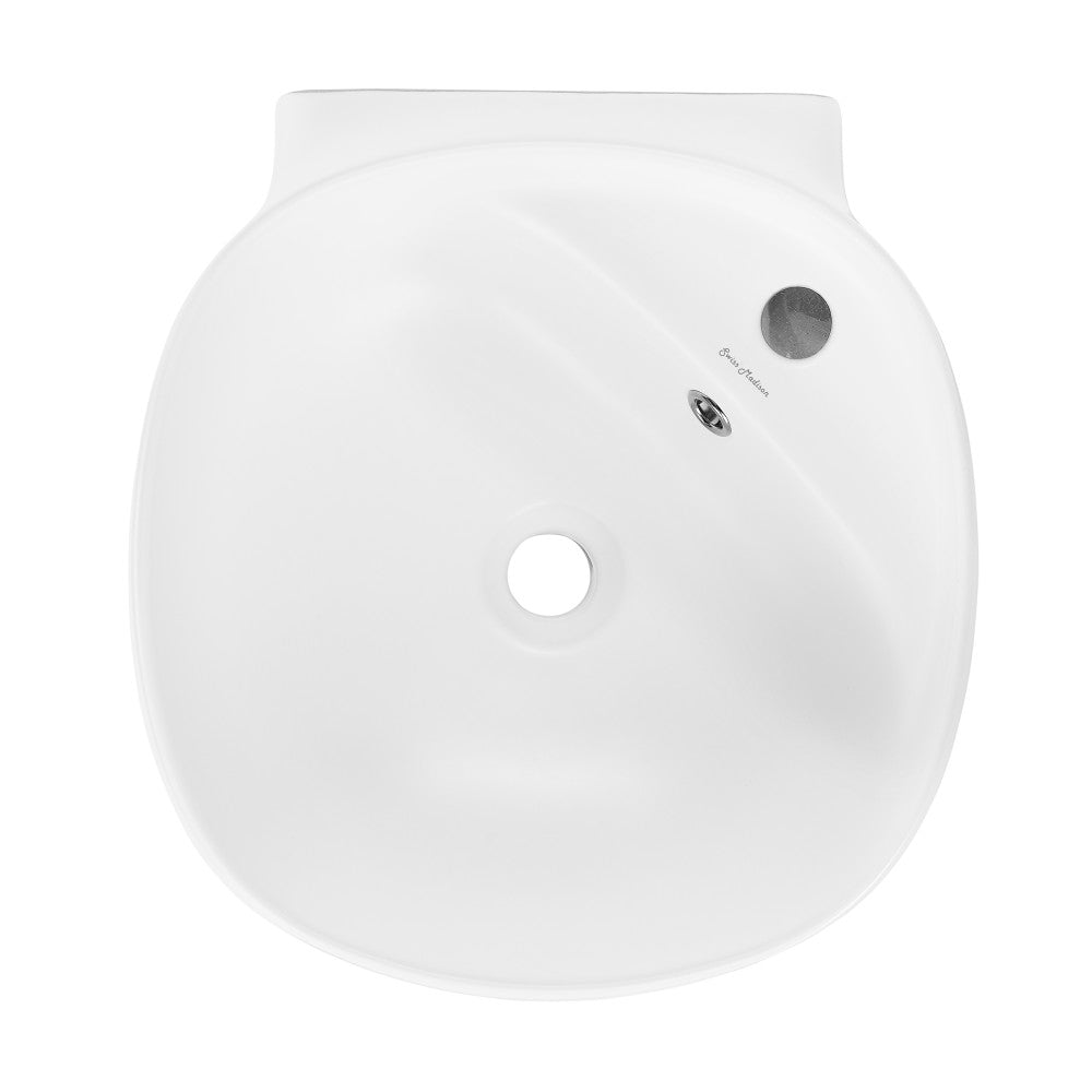 Swiss Madison Ivy Wall-Mount Sink in Matte White