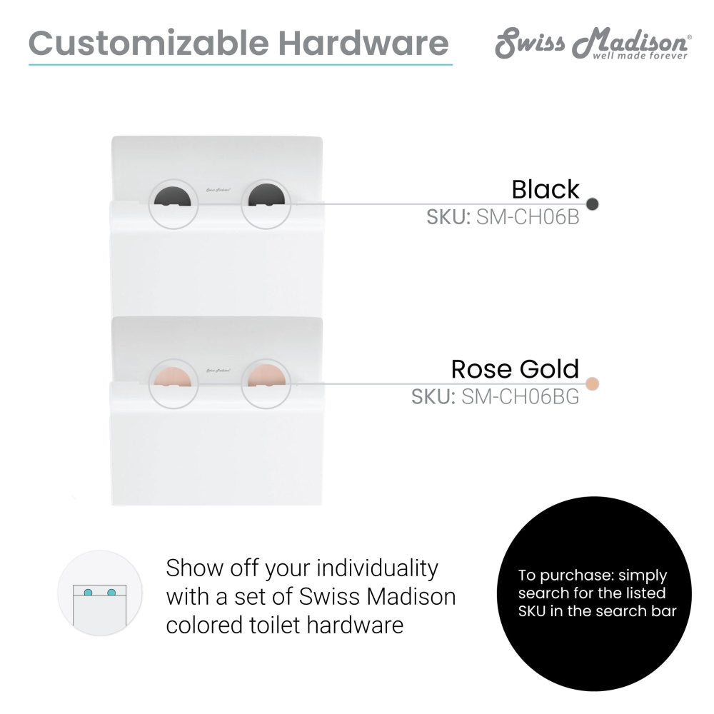 Swiss Madison Concorde Wall-Hung Square Toilet Bowl