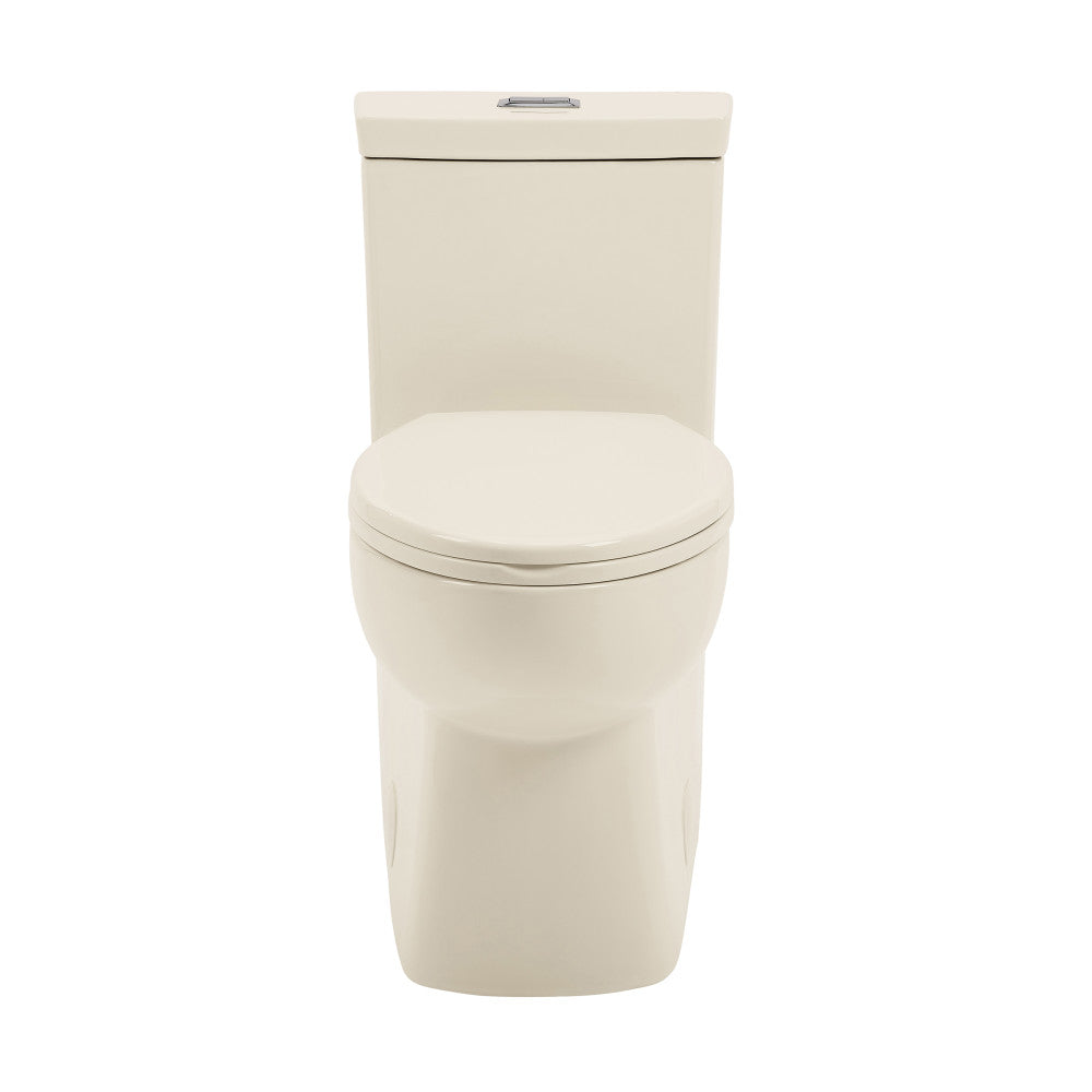Swiss Madison Classe One-Piece 12" Rough-in 1.1/1.6 GPF Dual Top Flush Elongated Toilet in Glossy Bisque