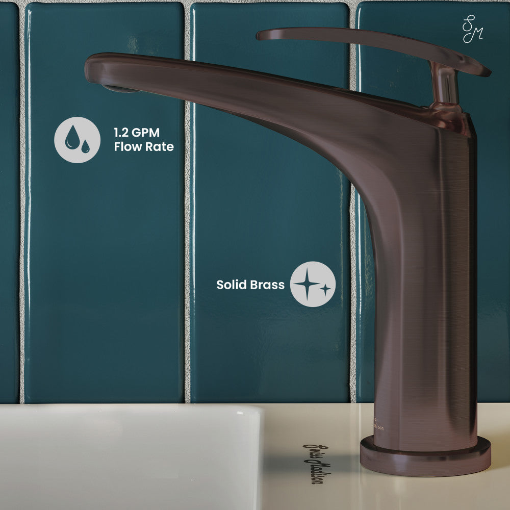 Swiss Madison Sublime Single Hole, Single-Handle, Bathroom Faucet in Oil Rubbed Bronze