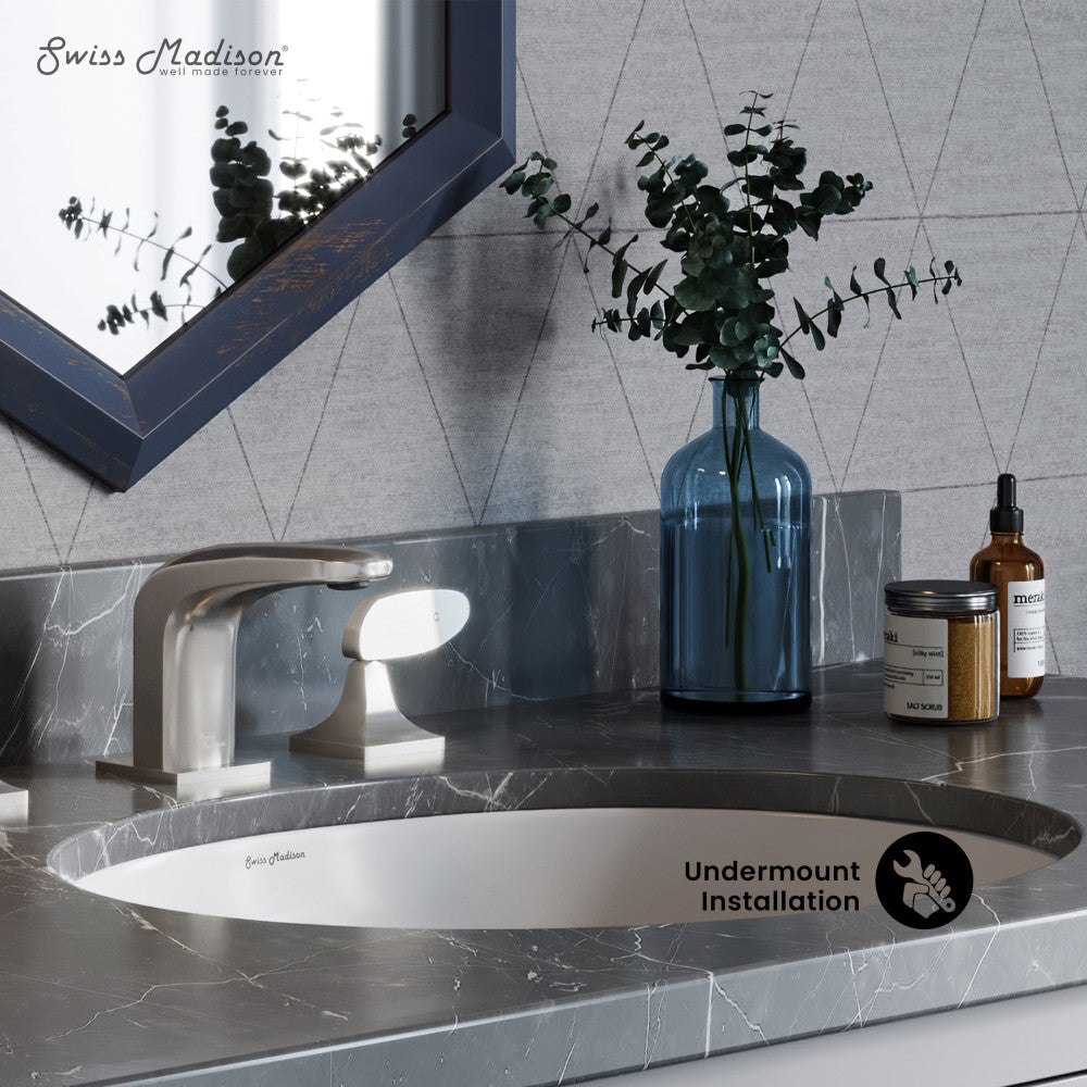 Swiss Madison Monaco 18 Oval Under-Mount Bathroom Sink