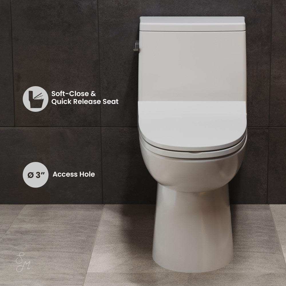 Swiss Madison Daxton One-Piece Elongated Left Side Flush Toilet 1.28 gpf