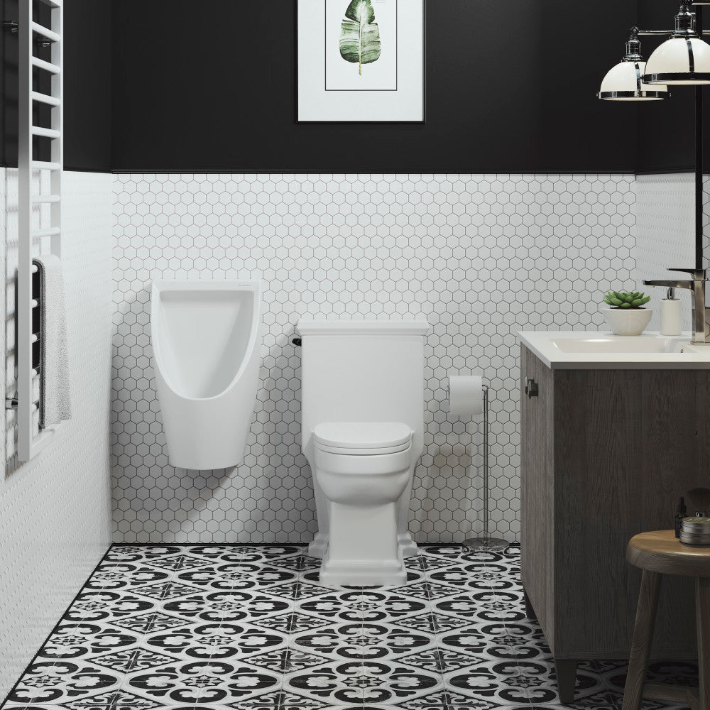 Swiss Madison Voltaire Waterless Urinal in White