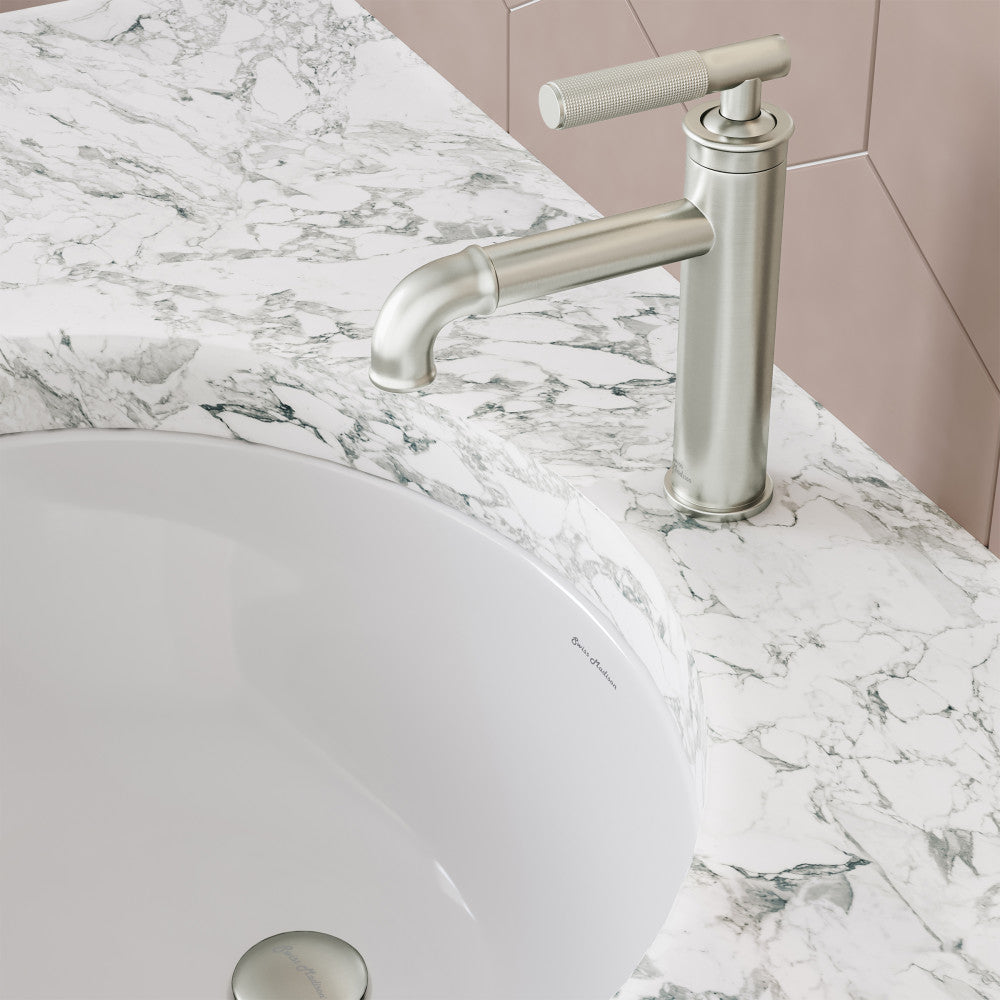 Swiss Madison Avallon Single Hole, Single-Handle Sleek, Bathroom Faucet in Brushed Nickel