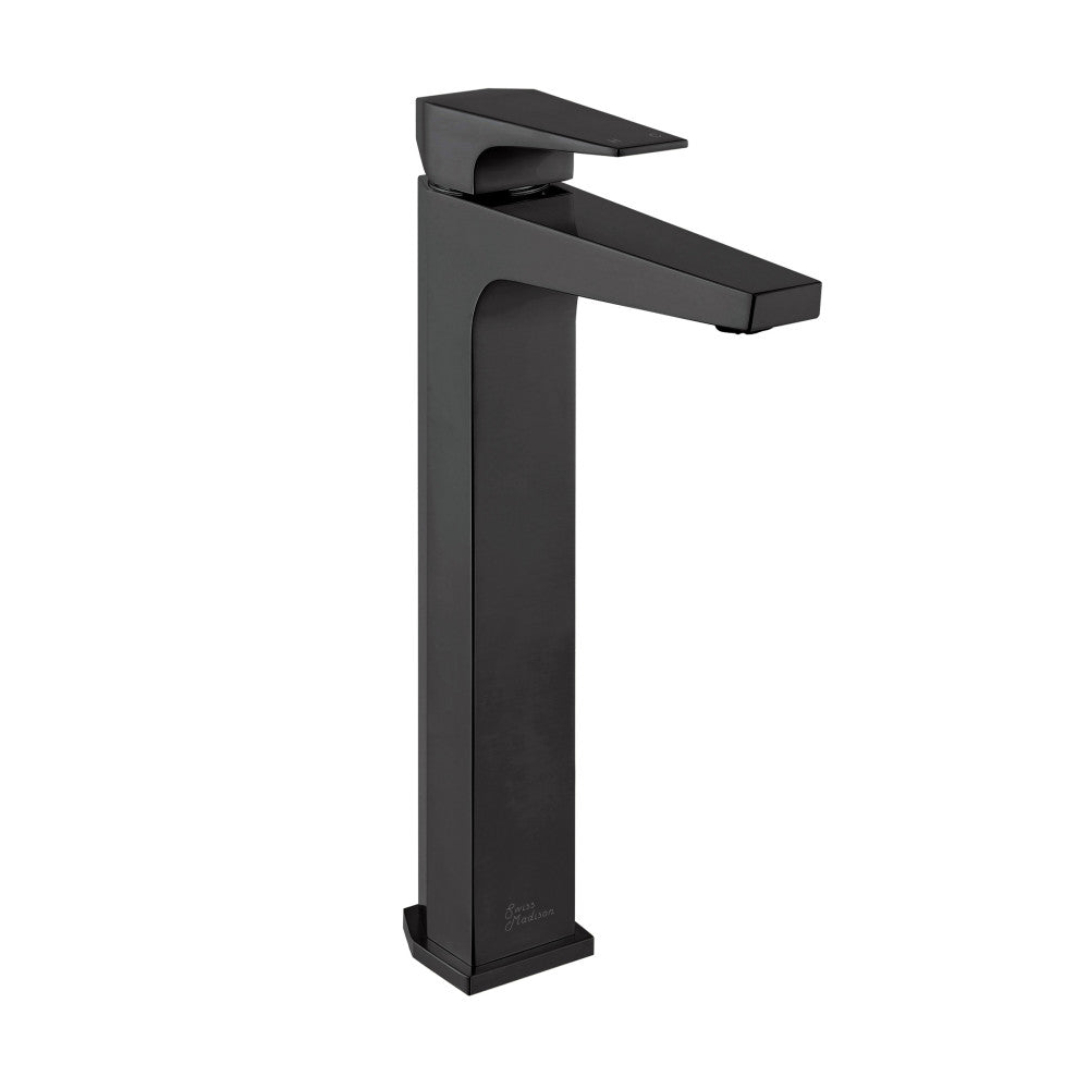 Swiss Madison Voltaire Single Hole, Single-Handle, High Arc Bathroom Faucet in Matte Black