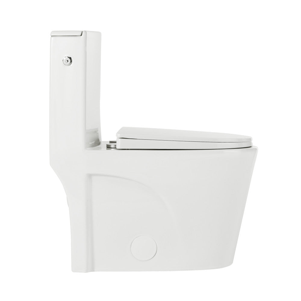 Swiss Madison St. Tropez One-Piece Elongated Toilet, Touchless 1.1/1.6 gpf
