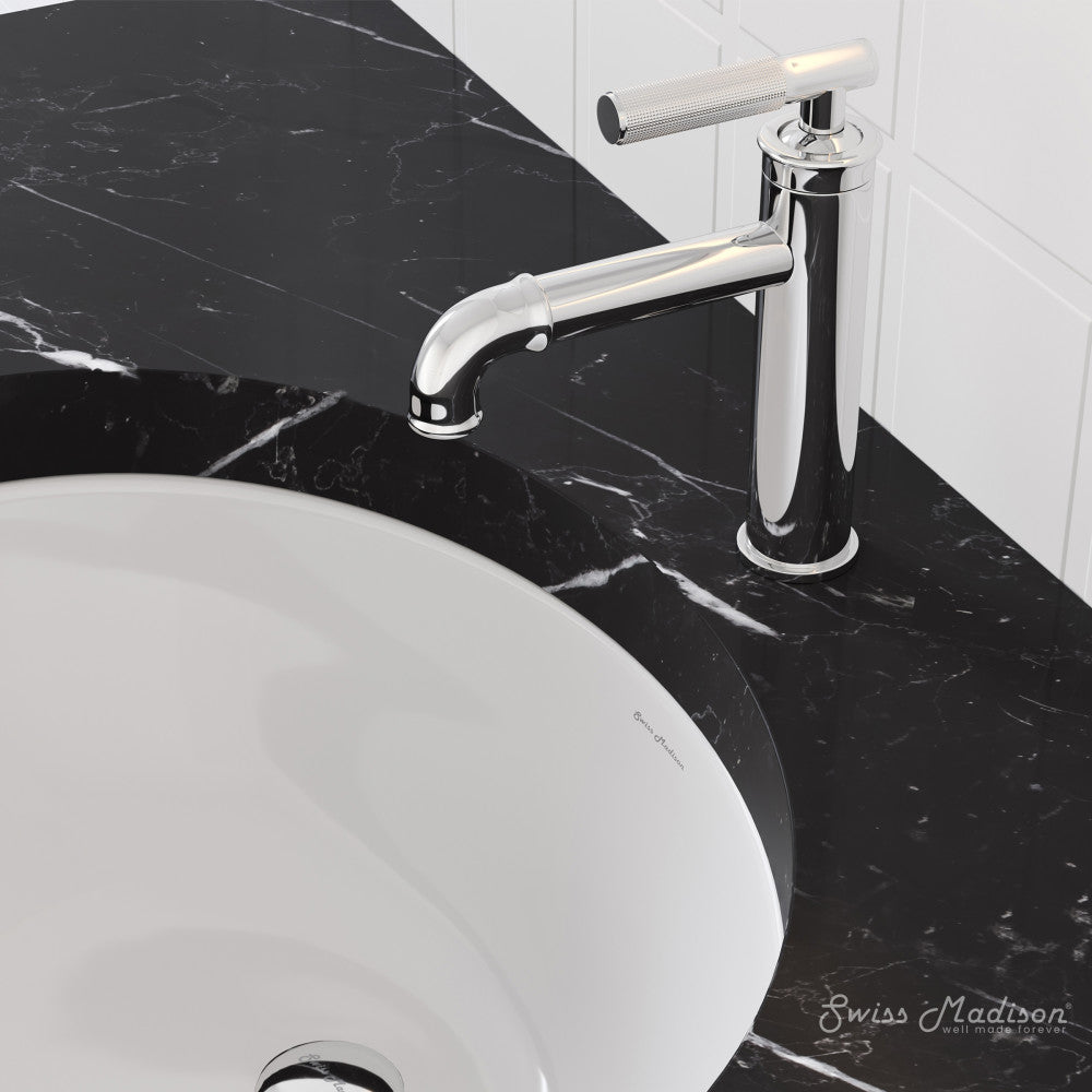 Swiss Madison Avallon Single Hole, Single-Handle Sleek, Bathroom Faucet in Chrome