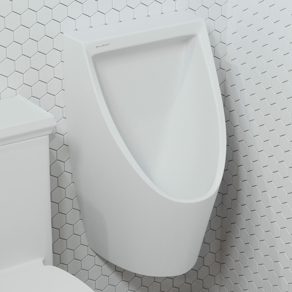 Swiss Madison Voltaire Waterless Urinal in White