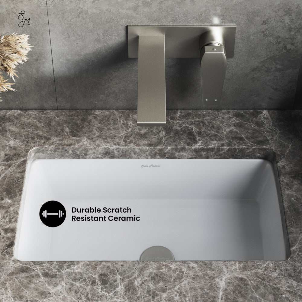 Swiss Madison Voltaire 21 Rectangular Under-Mount Bathroom Sink