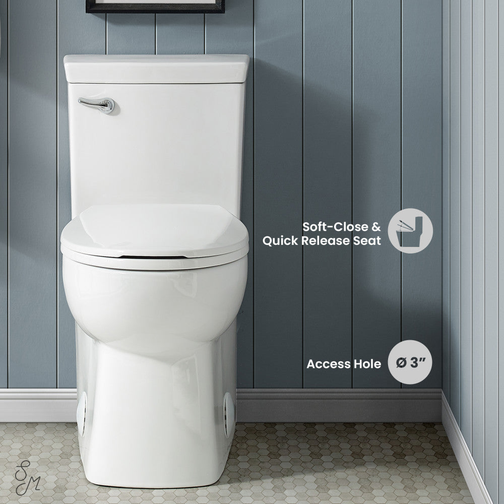 Swiss Madison Classe One-Piece Toilet with Front Flush Handle 1.28 gpf