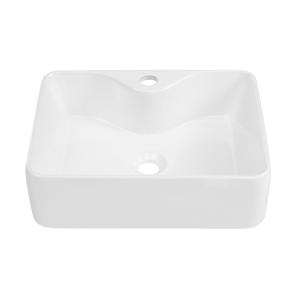 Swiss Madison Rennes 19" Vessel Sink in Glossy White